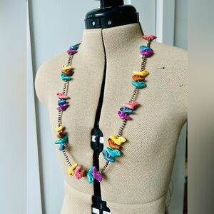 Ceramic Bird Bead Necklace